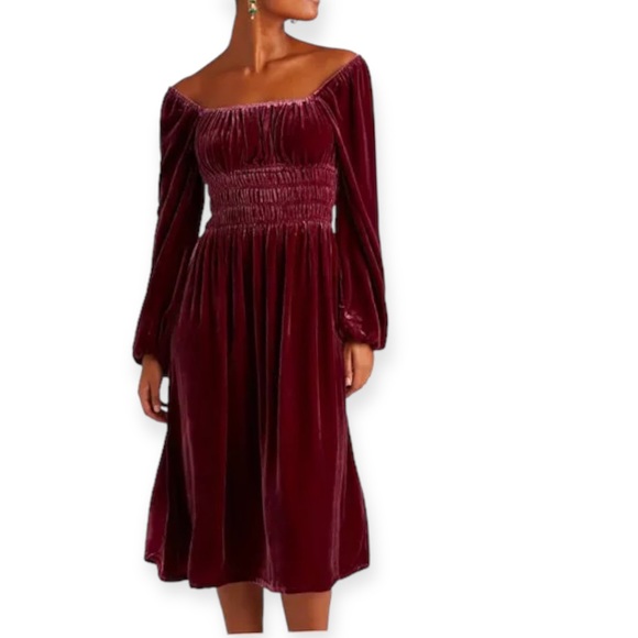 Hill House Dresses & Skirts - Hill House • Jasmine Nap Dress in Velvet Burgundy